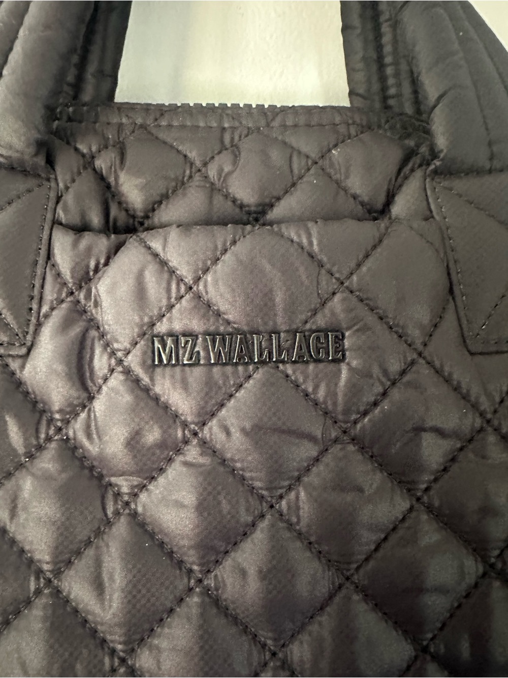 MZ Wallace Small Sutton Quilted Black Nylon Tote - Picture 2 of 14